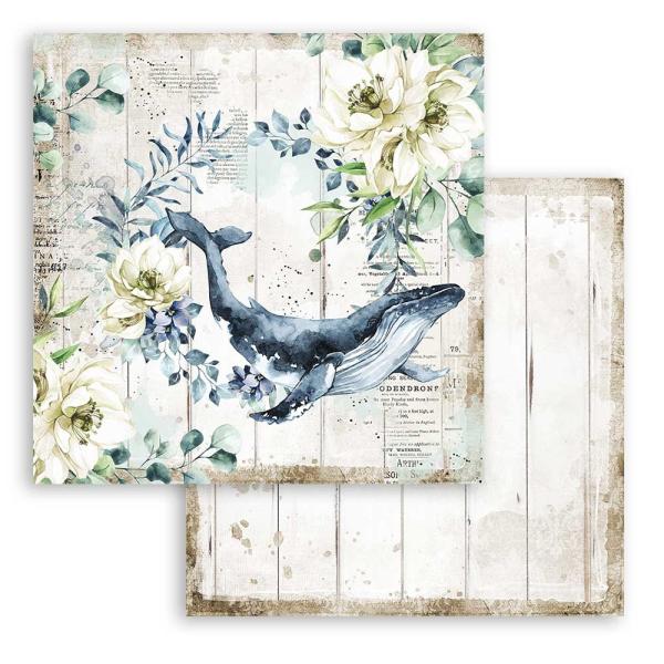 Stamperia "Romantic Sea Dream" 12x12" Paper Sheet - Cardstock