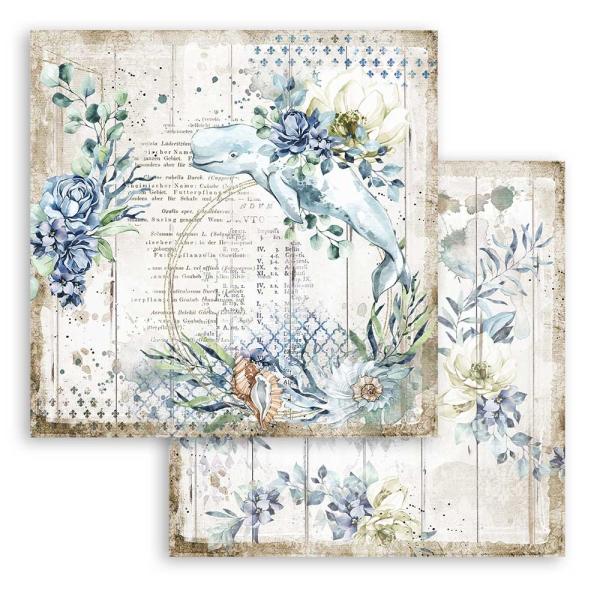 Stamperia "Romantic Sea Dream" 12x12" Paper Sheet - Cardstock