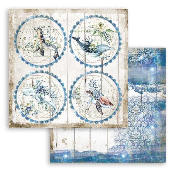Stamperia "Romantic Sea Dream" 12x12" Paper Sheet - Cardstock