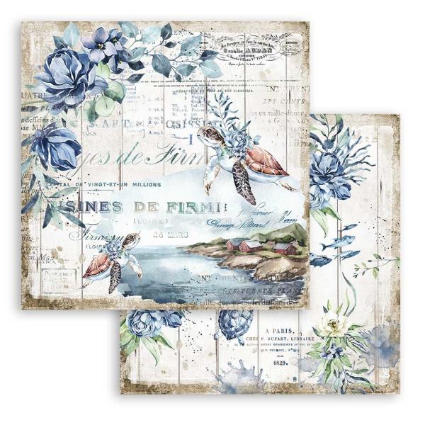 Stamperia "Romantic Sea Dream" 12x12" Paper Sheet - Cardstock