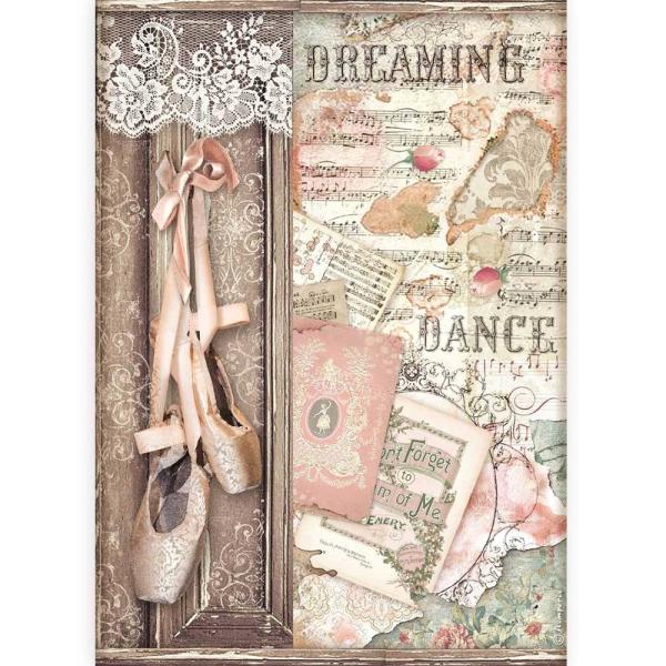 Stamperia "Passion Shoes" A4 Decoupage / Decopatch Papier 6 Bögen 