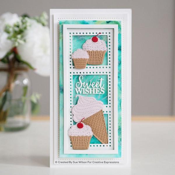 Creative Expressions - Craft die slimline Dekoratives rechteck apertur