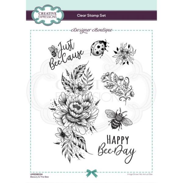 Creative Expressions - Designer boutique clear stamp set Beauty - the