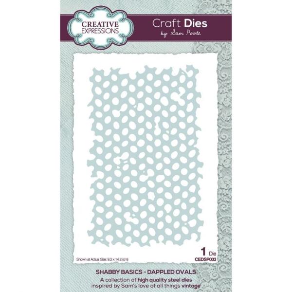 Creative Expressions - Craft die shabby basics Dappled Ovals