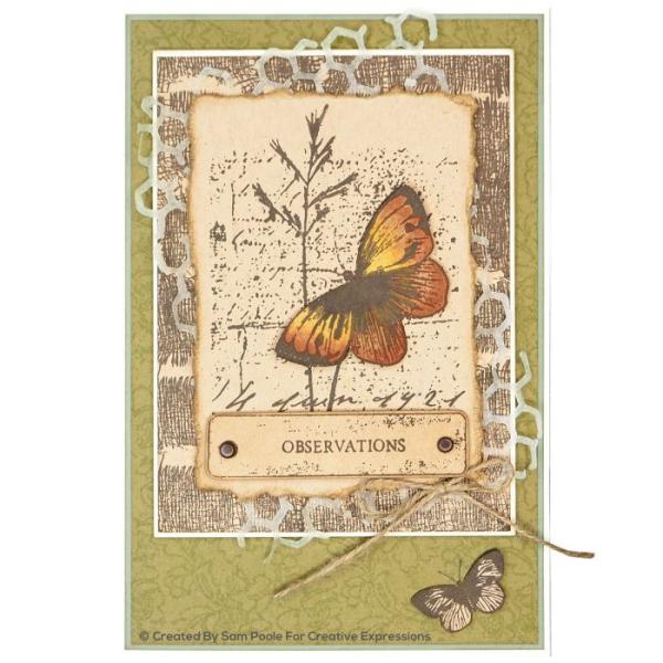 Creative Expressions - Craft die shabby basics Rustic Honeycomb