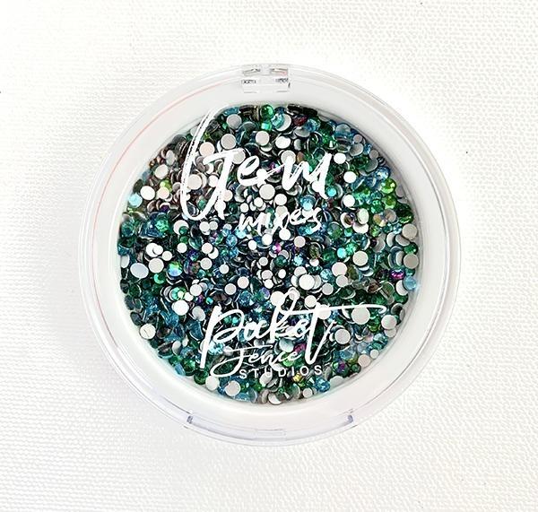 Picket Fence Studios Oceans of Green Gem Mix  Schmucksteine