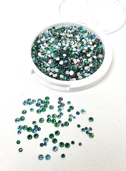 Picket Fence Studios Oceans of Green Gem Mix  Schmucksteine