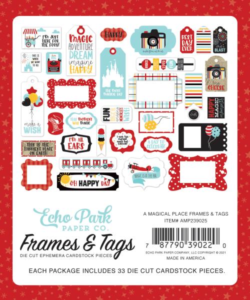 Echo Park "A Magical Place" Frames & Tags