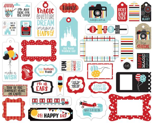 Echo Park "A Magical Place" Frames & Tags