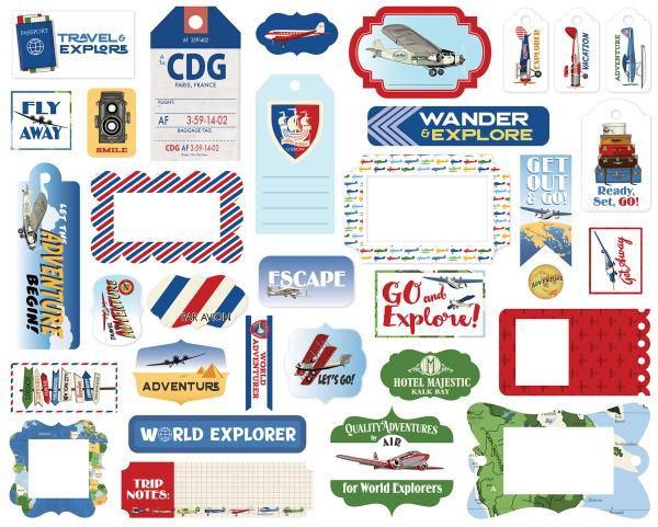Carta Bella "Our Travel Adventure" Frames & Tags