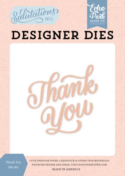Echo Park "Thank You Designer" Die Set | Craft Die | Stanzschablone | Stanze