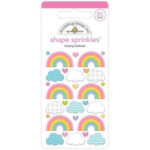 Doodlebug Design Chasing Rainbows Shape Sprinkles 