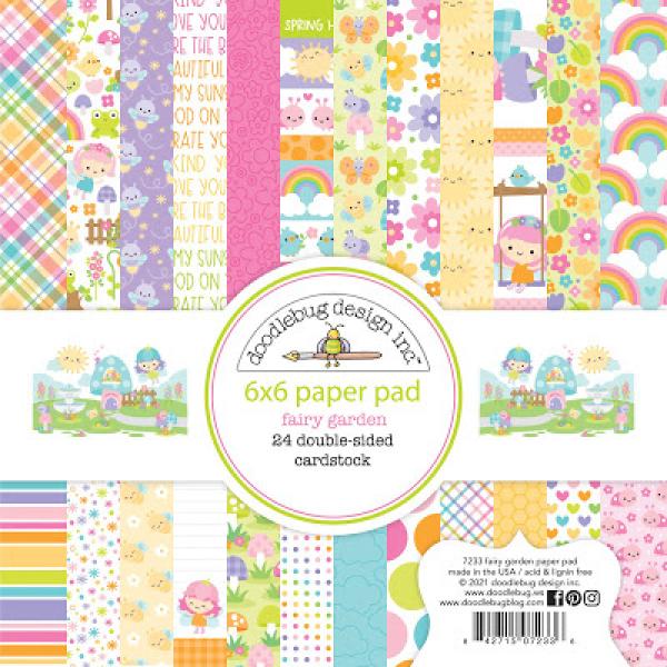 Doodlebug Design Fairy Garden 6" Paper Pack  - Designpapier 