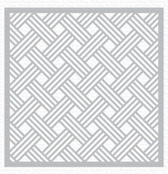My Favorite Things "Basket Weave" Stencil 6x6"