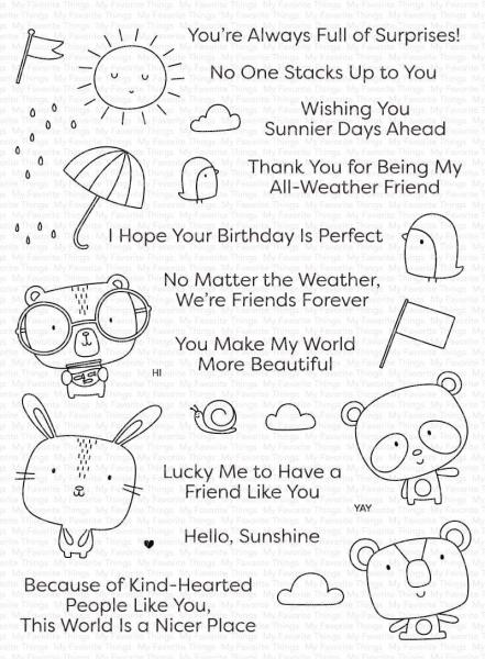 My Favorite Things Stempelset "Weather With You" Clear Stamp Set