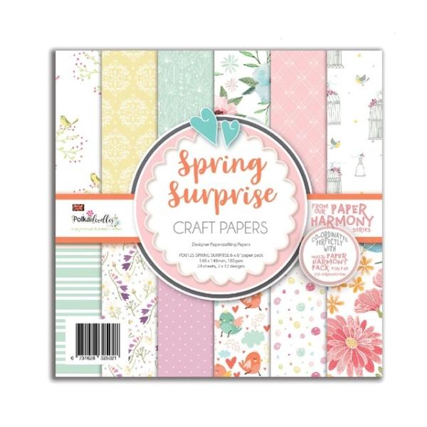 Polkadoodles "Spring Surprise" 6x6" Paper Pad