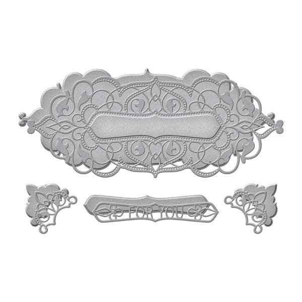 Spellbinders Die "Classic Slimline Etched" Stanzschablone