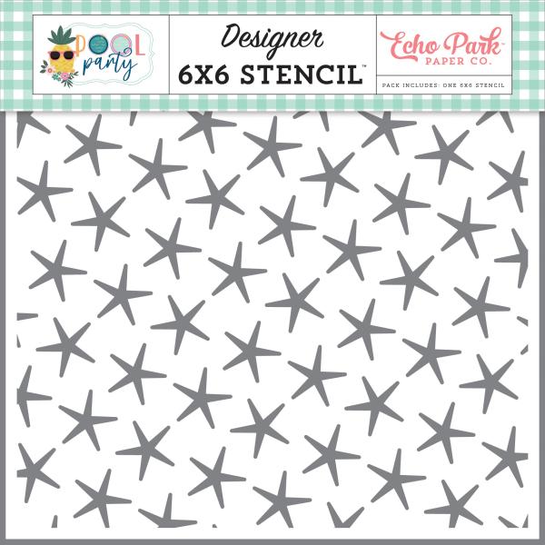 Echo Park "Summer Starfish" Schablone 6x6"