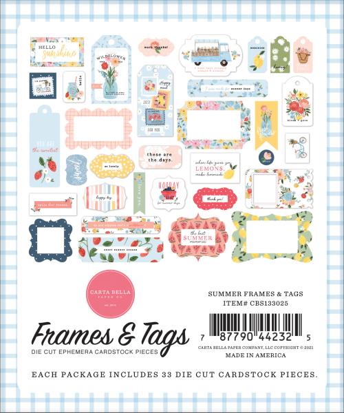 Carta Bella "Summer" Frames & Tags