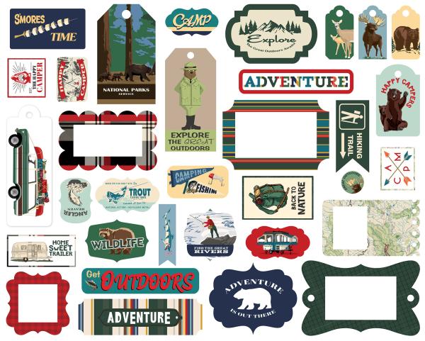 Carta Bella "Outdoor Adventures" Frames & Tags