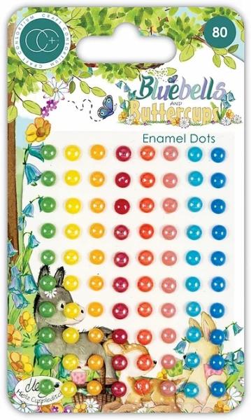 Craft Consortium Bluebells and Buttercups - Enamel Dots
