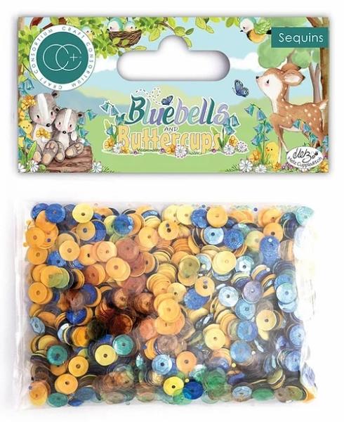 Craft Consortium Bluebells and Buttercups Sequins  - Pailletten