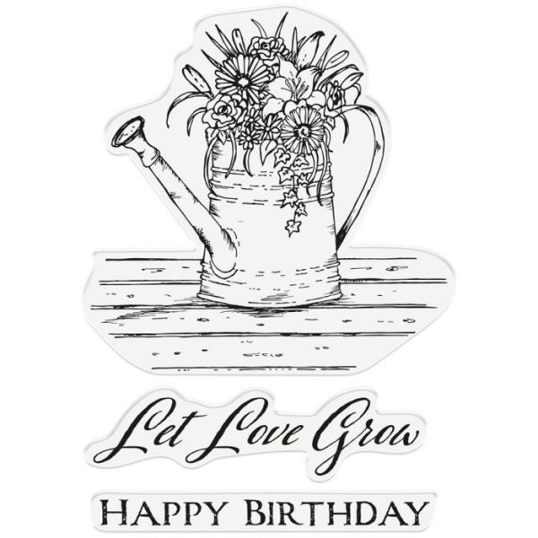 Crafters Companion - Let Love Grow  - Clear Stamps