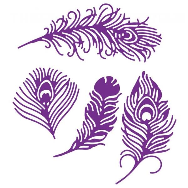 Crafters Companion -Peacock Plumage Dies - Stanze