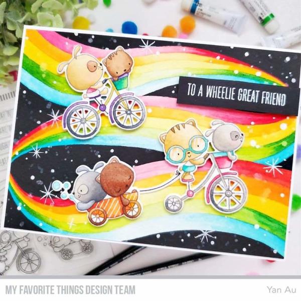 My Favorite Things Stempelset "Wheelie Great Friend" Clear Stamp Set