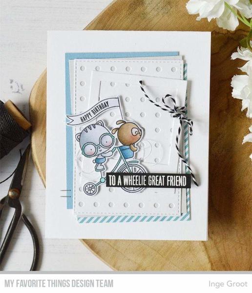 My Favorite Things Stempelset "Wheelie Great Friend" Clear Stamp Set
