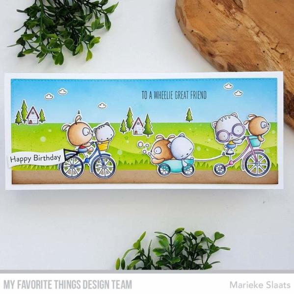 My Favorite Things Stempelset "Wheelie Great Friend" Clear Stamp Set