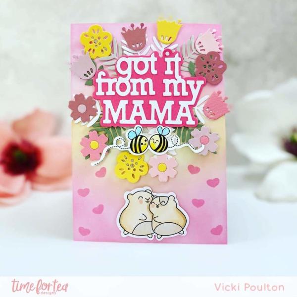 Time For Tea Dies Spring Blooms Metal 