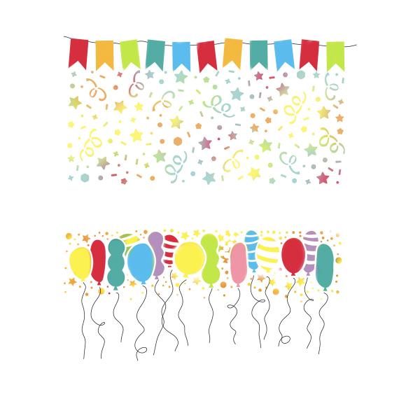 Polkadoodles Stencil Birthday Balloon - Schablone  (PD8139)