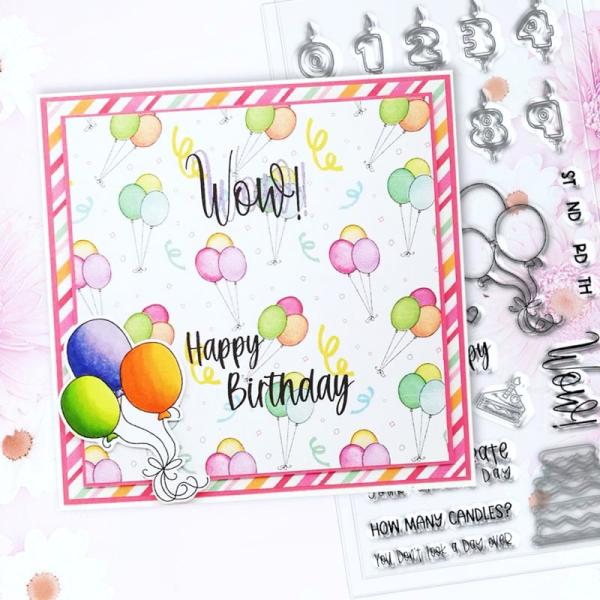 Polkadoodles Stempel "Birthday Celebrations" Clear Stamp-Set