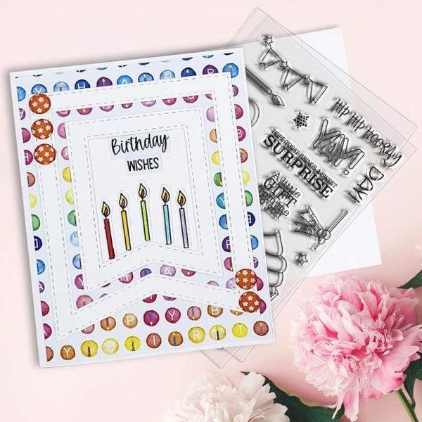 Polkadoodles Stempel "Birthday Celebrations" Clear Stamp-Set