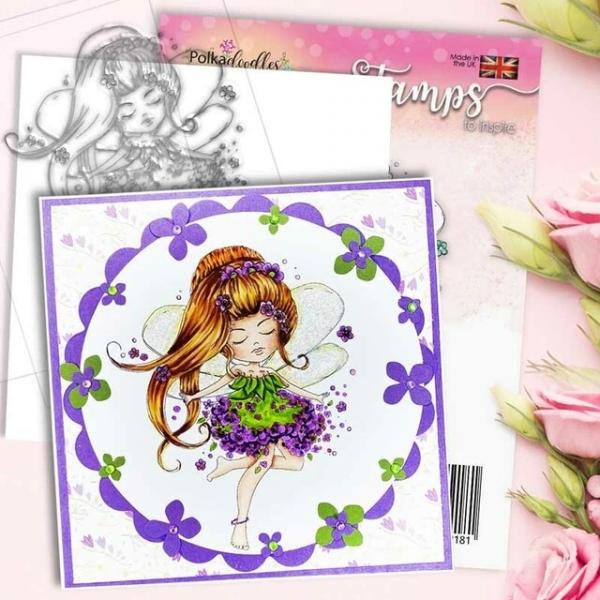 Polkadoodles Stempel "Serenity Daisy Dance" Clear Stamp-Set