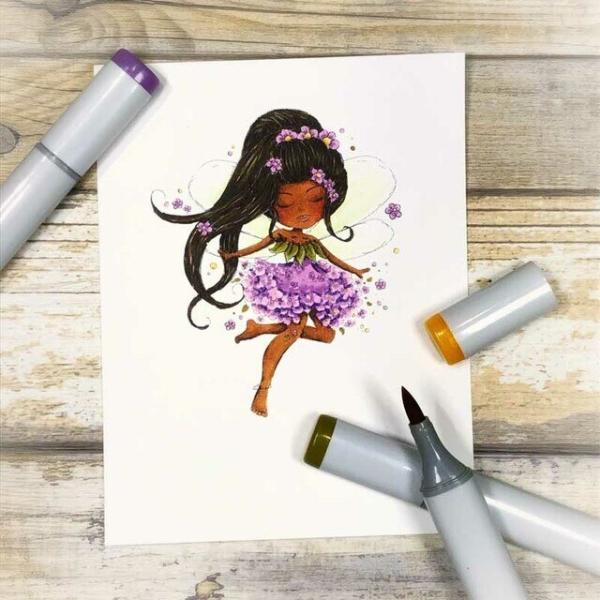Polkadoodles Stempel "Serenity Daisy Dance" Clear Stamp-Set
