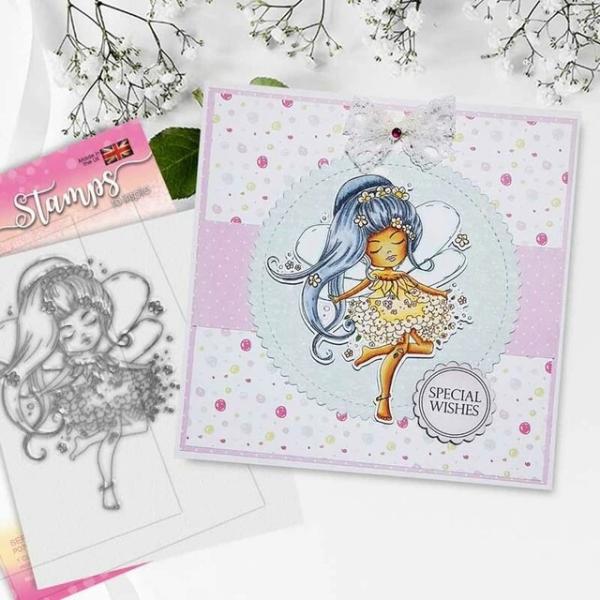 Polkadoodles Stempel "Serenity Daisy Dance" Clear Stamp-Set