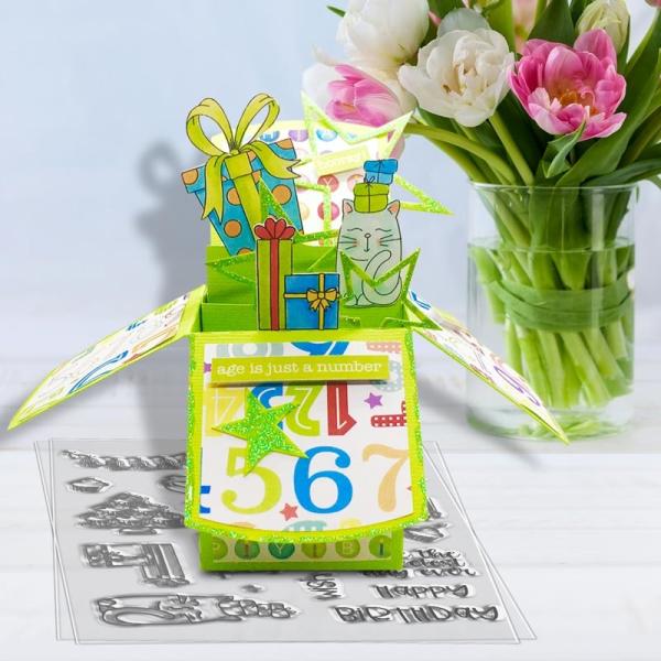 Polkadoodles Stempel "Sweet Birthday" Clear Stamp-Set