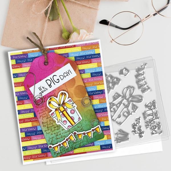 Polkadoodles Stempel "Sweet Birthday" Clear Stamp-Set