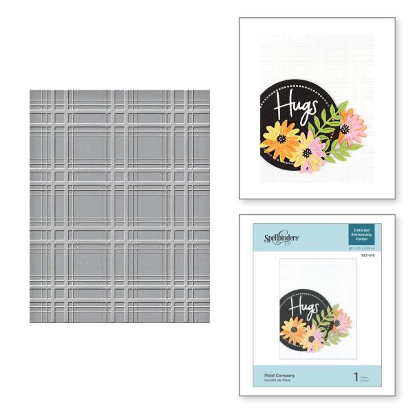 Spellbinders Embossingfolder "Plaid Company" - Prägefolder