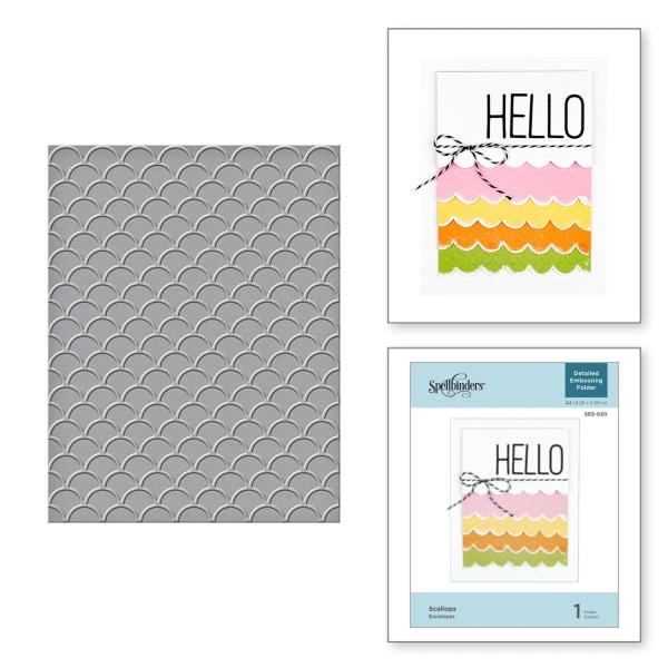 Spellbinders Embossingfolder "Scallops" - Prägefolder
