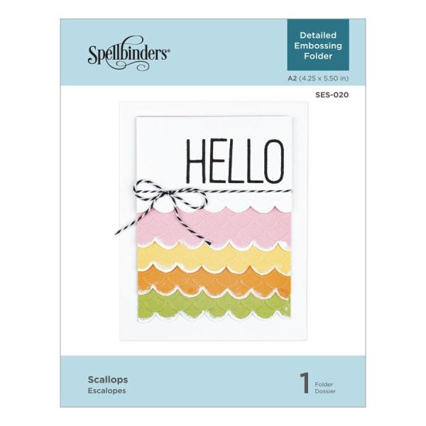 Spellbinders Embossingfolder "Scallops" - Prägefolder