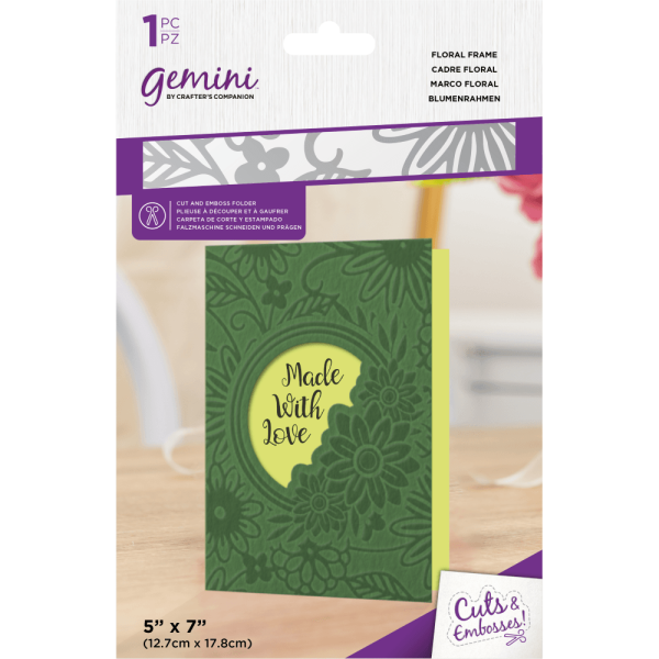 Gemini Floral Frame Cut and Emboss Folder - Schneide- und Prägeschablone - Blumenrahmen