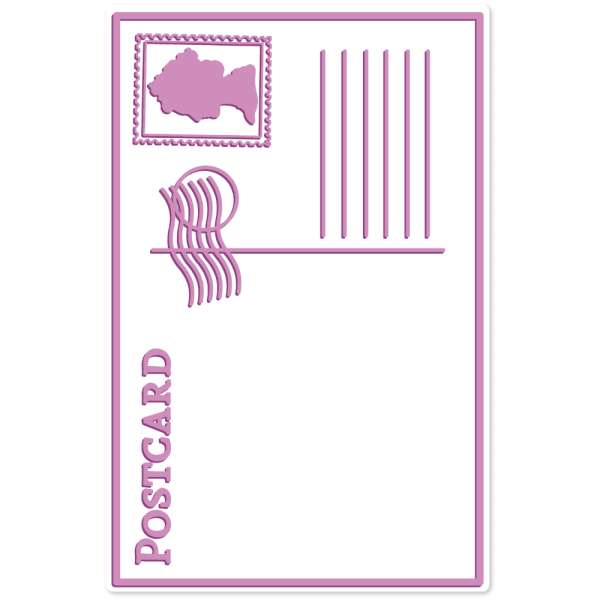 Gemini Best of British Postcard Embossing Folder - Prägeschablone - Postkarte