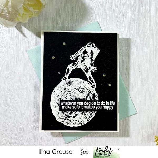 Picket Fence Studios Dance Mode On Clear Stamps 