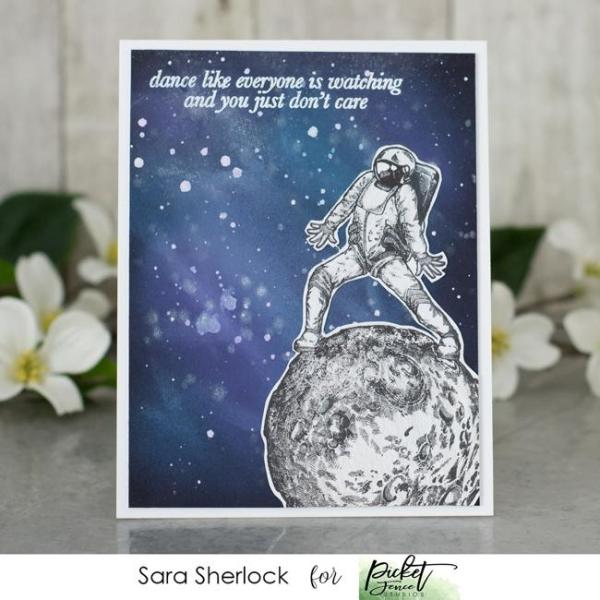 Picket Fence Studios Dance Mode On Clear Stamps 