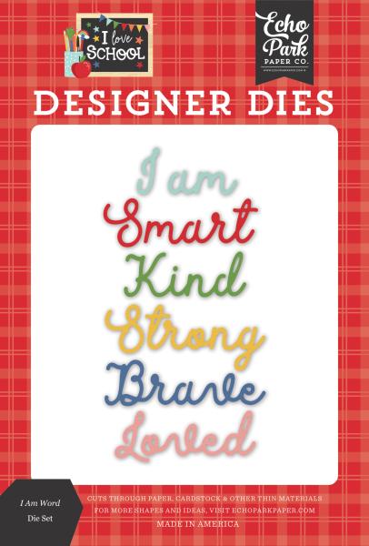 Echo Park "I Am Word Designer" Die Set | Craft Die | Stanzschablone | Stanze