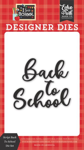 Echo Park "Script Back To School Designer" Die Set | Craft Die | Stanzschablone | Stanze