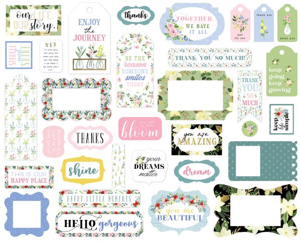 Carta Bella "Flora No.4" Frames & Tags